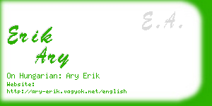 erik ary business card